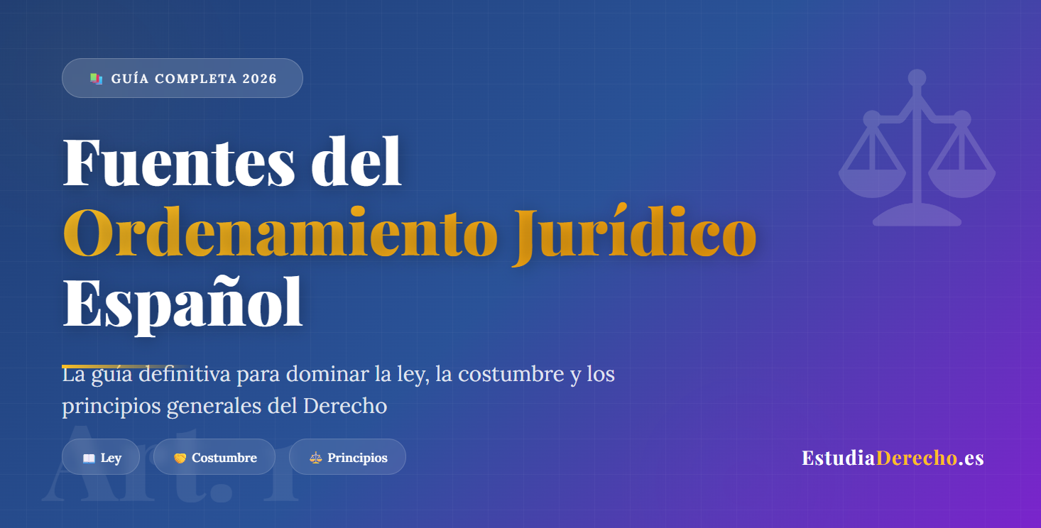 Fuentes del ordenamiento juridico español Fuentes del ordenamiento juridico español